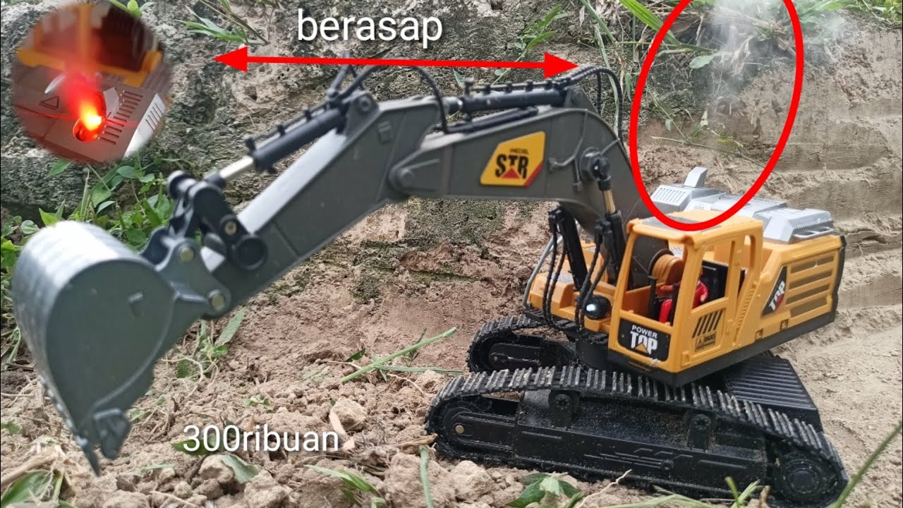 Rc Excavator 14 channel yg  viral, excavator murah bisa berasap #vidioshort #rc #excavator #viral