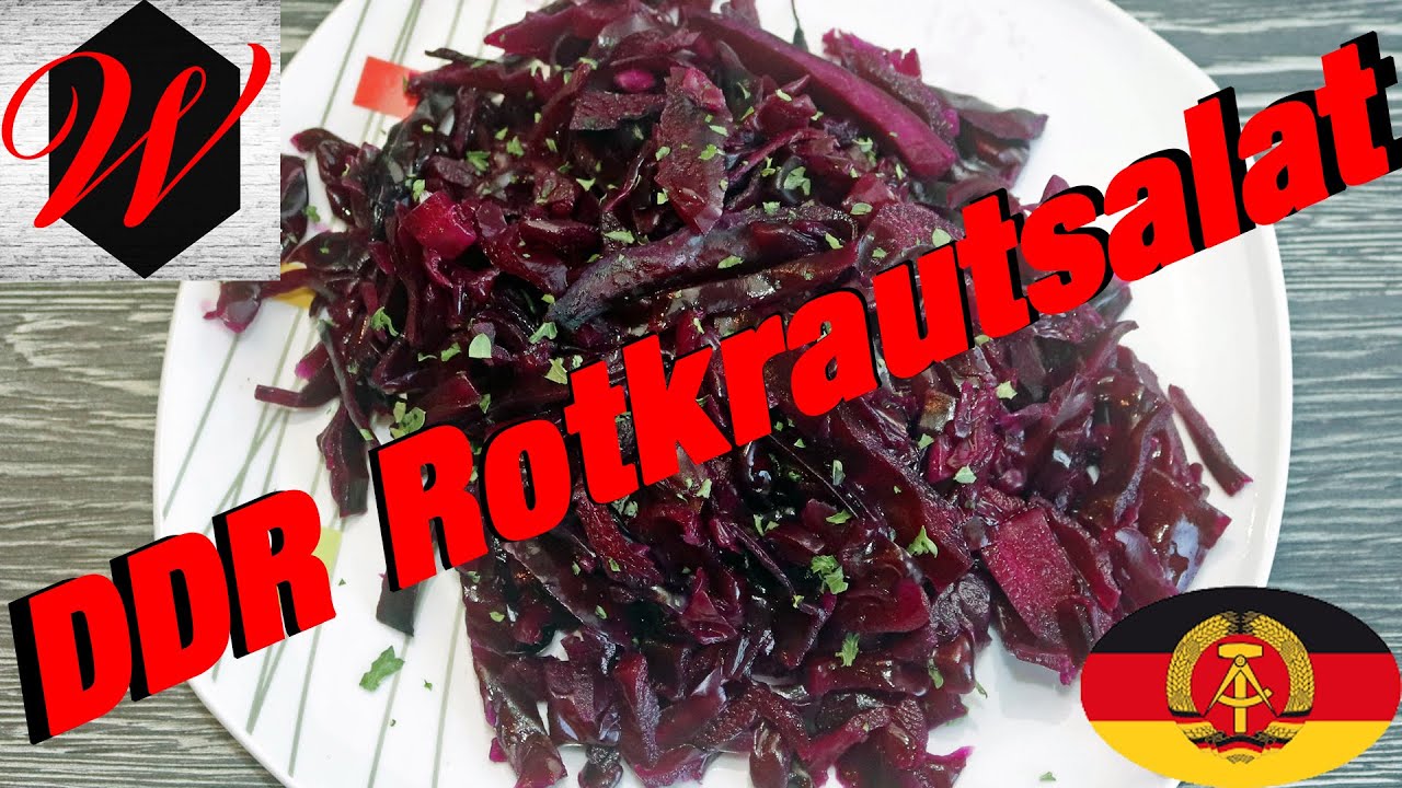 DDR Rotkrautsalat einfach und lecker // 4k Video //