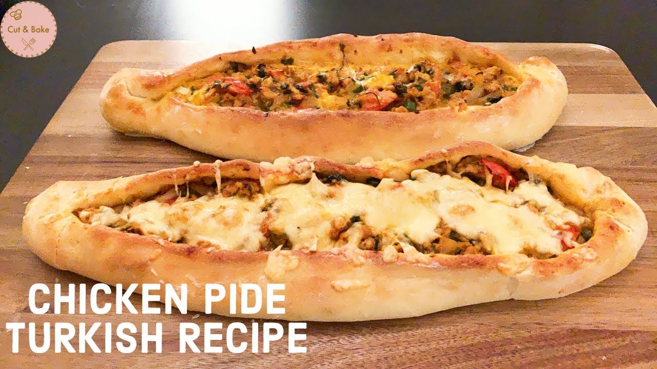 CHICKEN PIDE TURKISH RECIPE | TÜRKISCHE PIDE (GERMAN SUBTITLES)