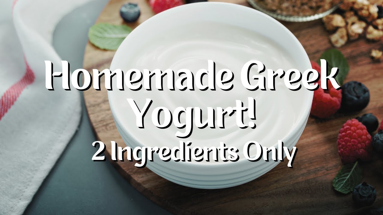 How to Make Greek Yogurt in the Instant Pot | Easy 2 Ingredient Homemade Yogurt Recipe