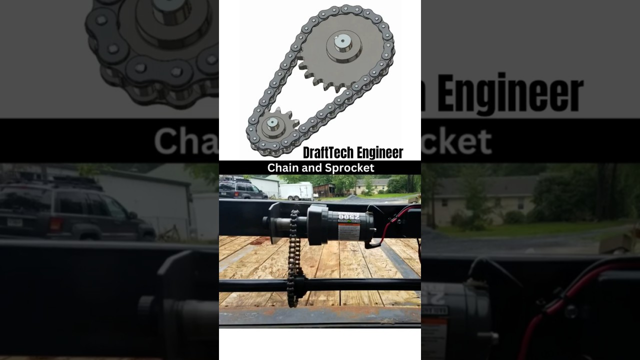 ⚙️ How Chain & Sprocket Works in 15 Seconds! 🤯 #shorts #engineering #design #automobile #mechanic