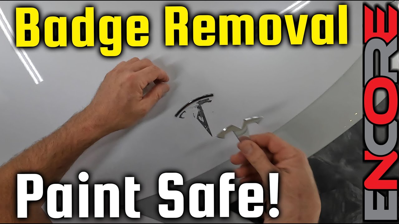 How to professionally remove car badges NO paint damage! AKA Debadging emblem