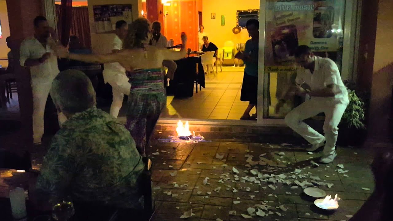 Romanza Hotel BBQ Greek dancing.