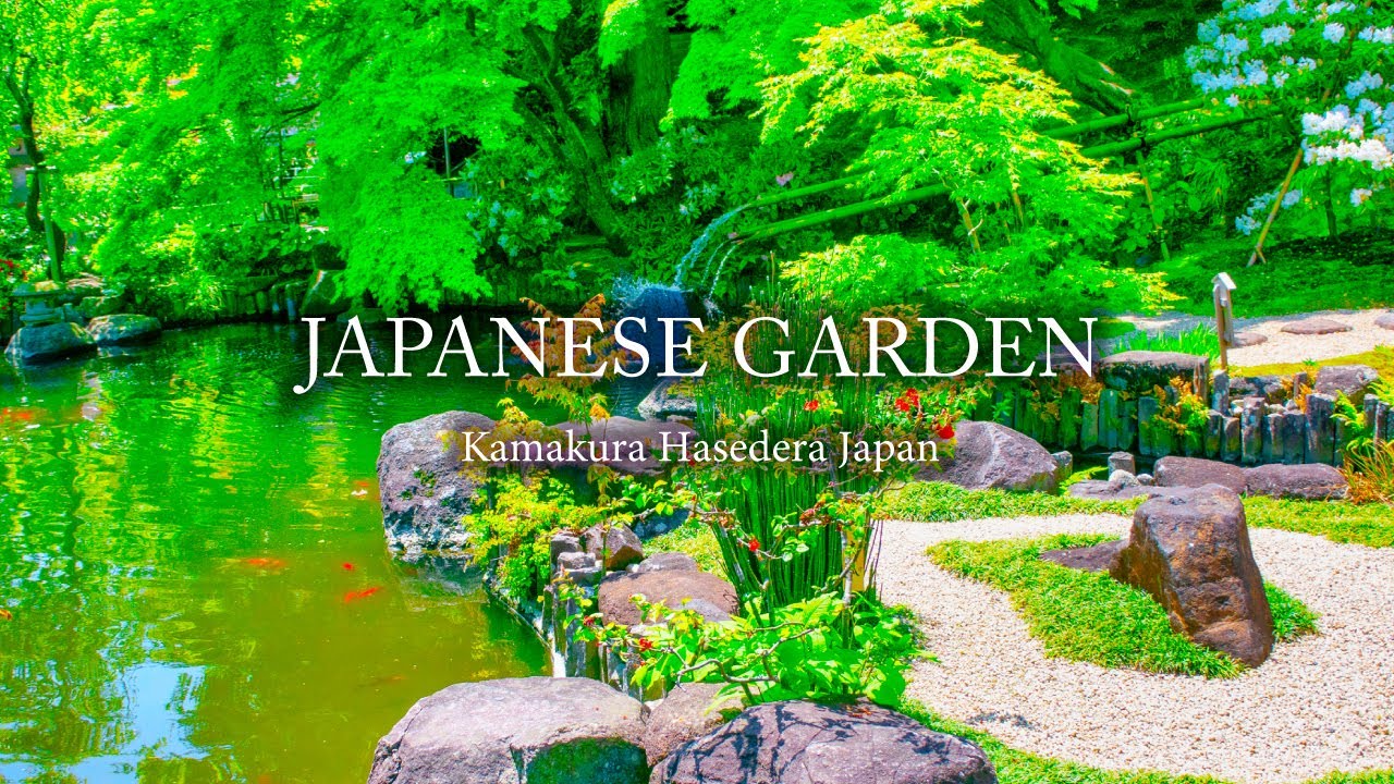 BEAUTIFUL JAPANESE GARDEN Kamakura Hasedera Japan with music of relax｜4K