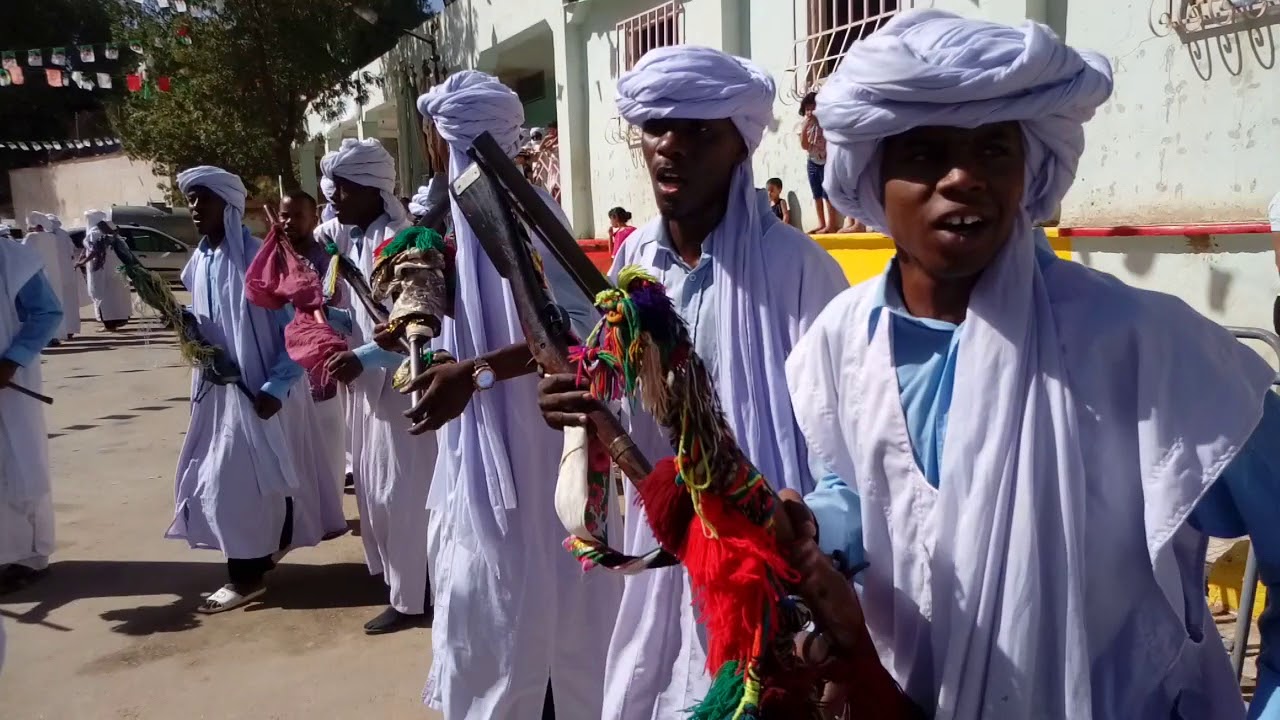 فرقة بارود عين تموشنت في زيارة م سعيدة