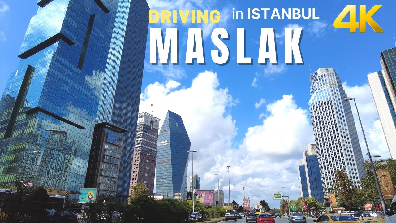 Maslak Driving Tour Istanbul-🇹🇷 - 4KUHD  September  2021