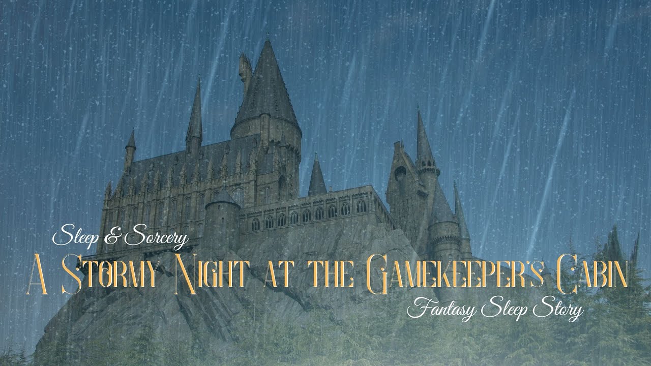 A Stormy Night at the Gamekeeper's Cabin ⛈ | Hogwarts-inspired Sleep Story | Cosmic Egg Meditation