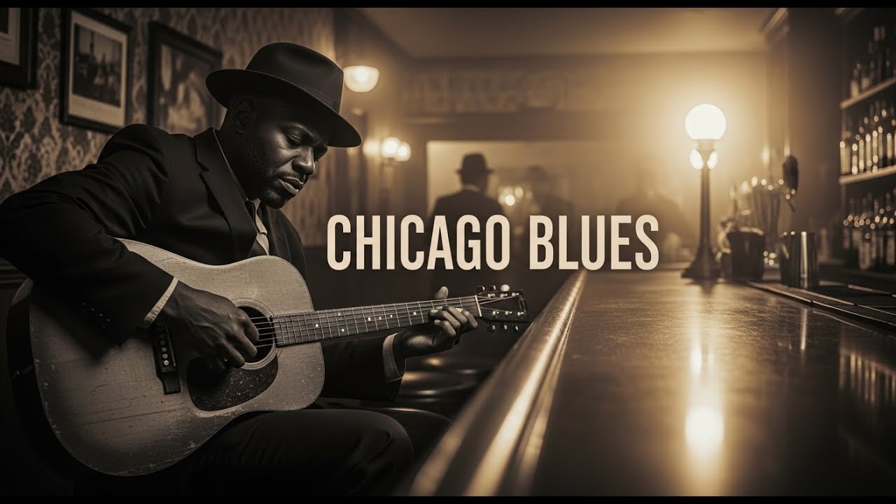 Chicago Blues Radio – Slow Blues Guitar for Restless Midnight Souls