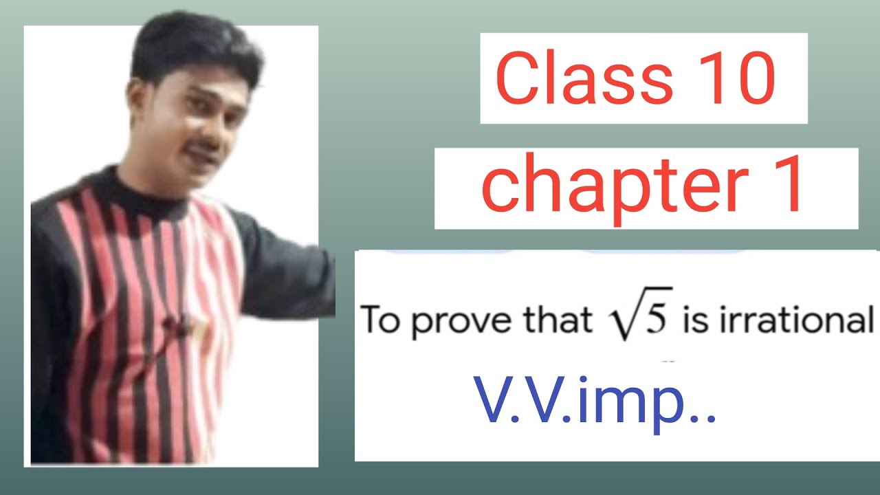 Prove that √5 is a irrational ,(class 10- exercise 1.2) #mathematics #maths #viralvideo #class10th 