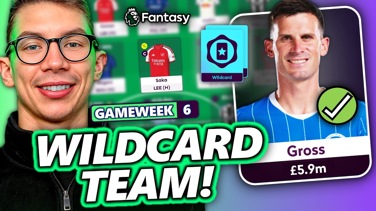 ZBUDOWAŁEM NAJLEPSZY SKŁAD Z DZIKĄ KARTĄ NA 6. KOLEJKĘ FPL! | Fantasy Premier League 26/27