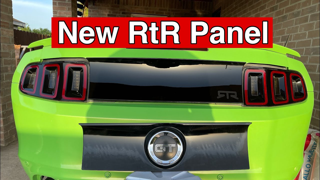 Installing RTR DECKLID PANEL on My Mustang!!!