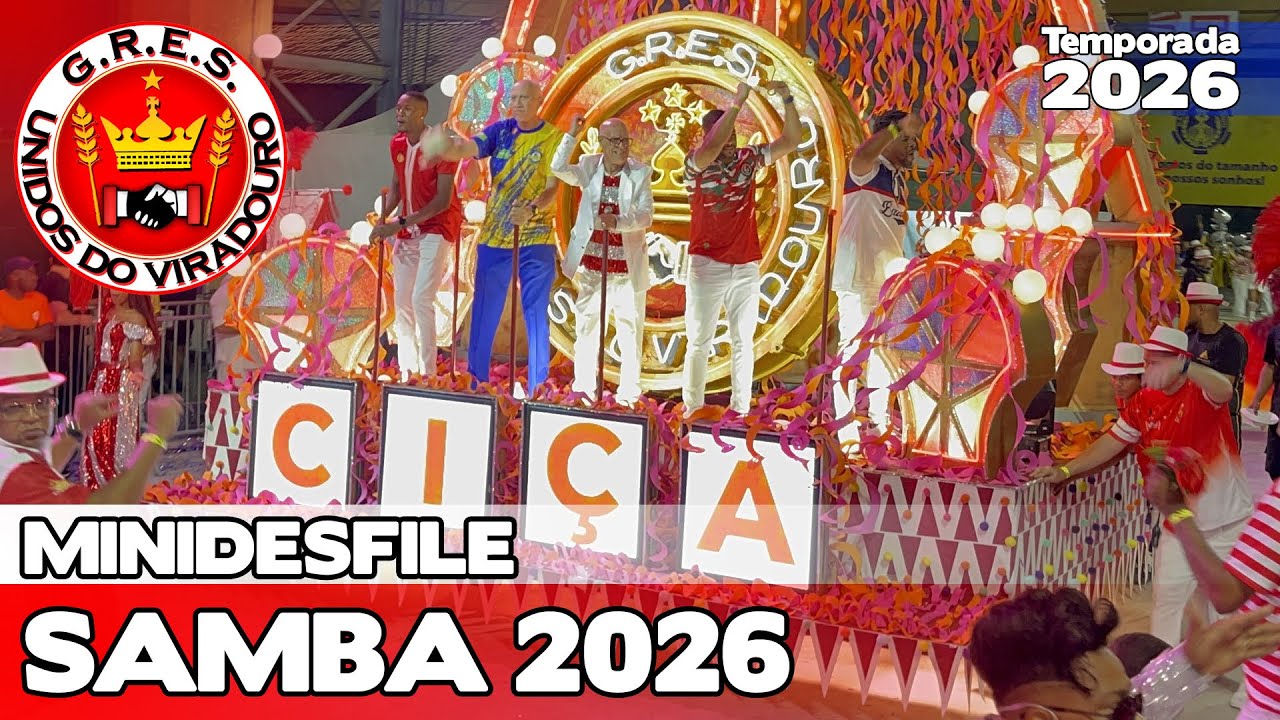 VIRADOURO 2026 AO VIVO | MINIDESFILE NO DIA NACIONAL DO SAMBA 4K | #DNS2025