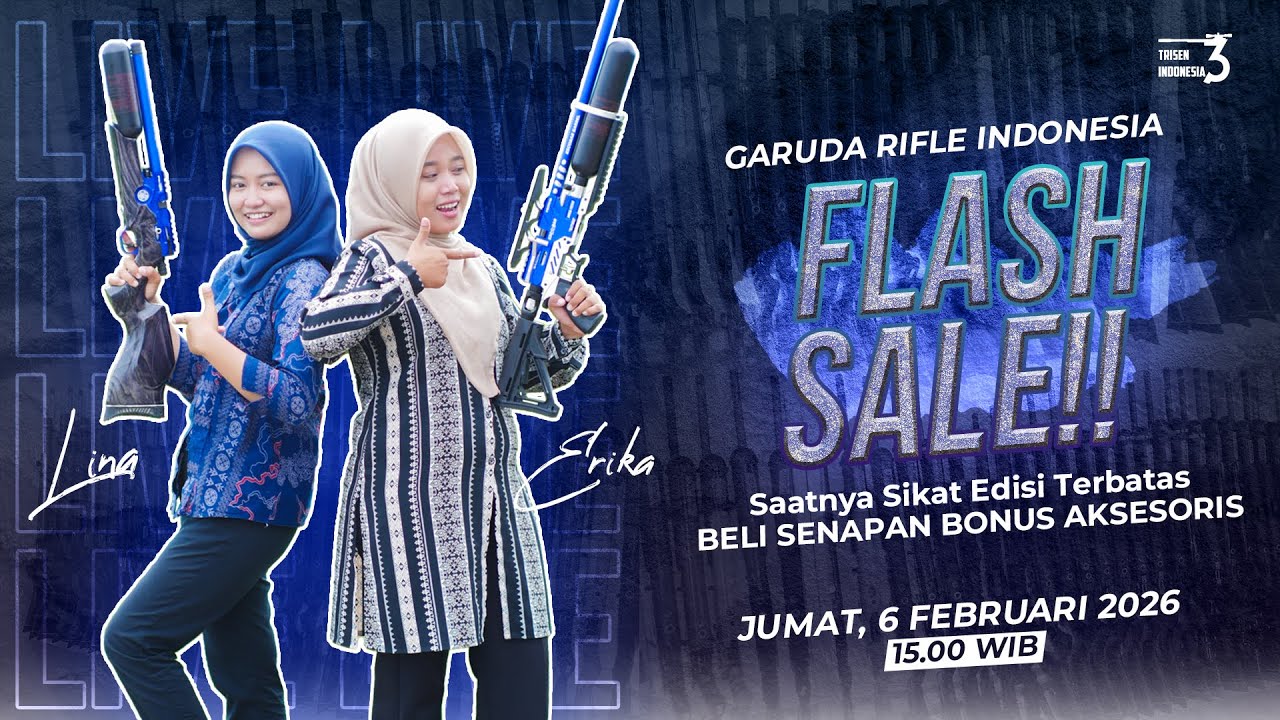 🔴 LIVE | FLASH SALE!! CUMA HARI INI DAPATKAN BONUS AKSESORIS BERBURU DENGAN BELI SENAPAN PCP TERBARU