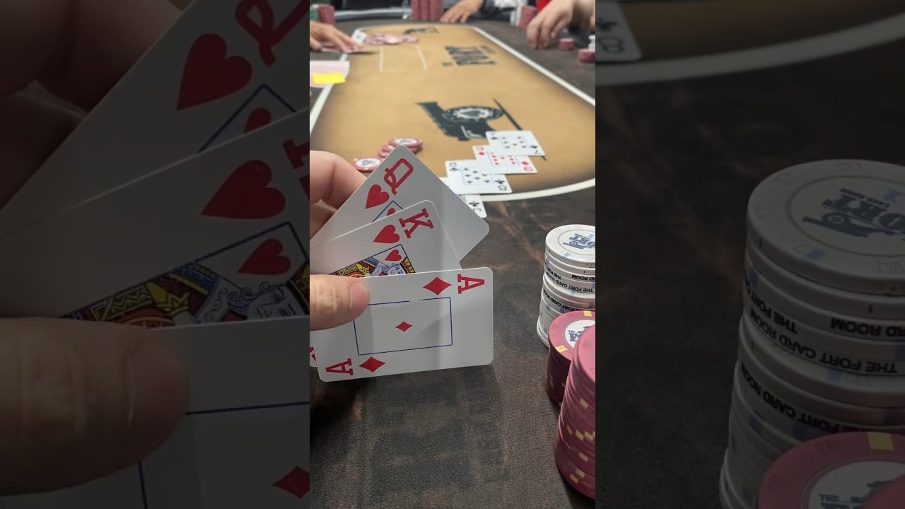 I rizz up my opponent and then bluff him. 😂😂😂 #poker