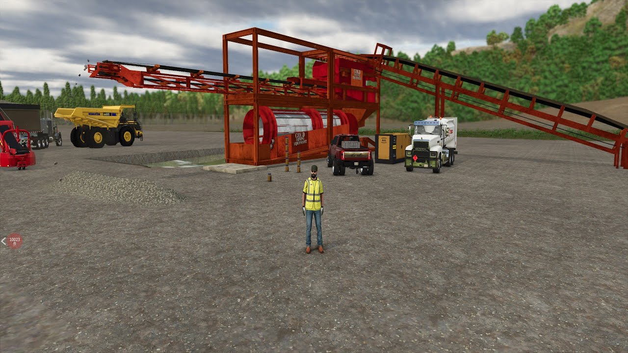 FS25 Riverbend Timbers 4x, Selling off the tailings to the concrete plant and finishing out the day