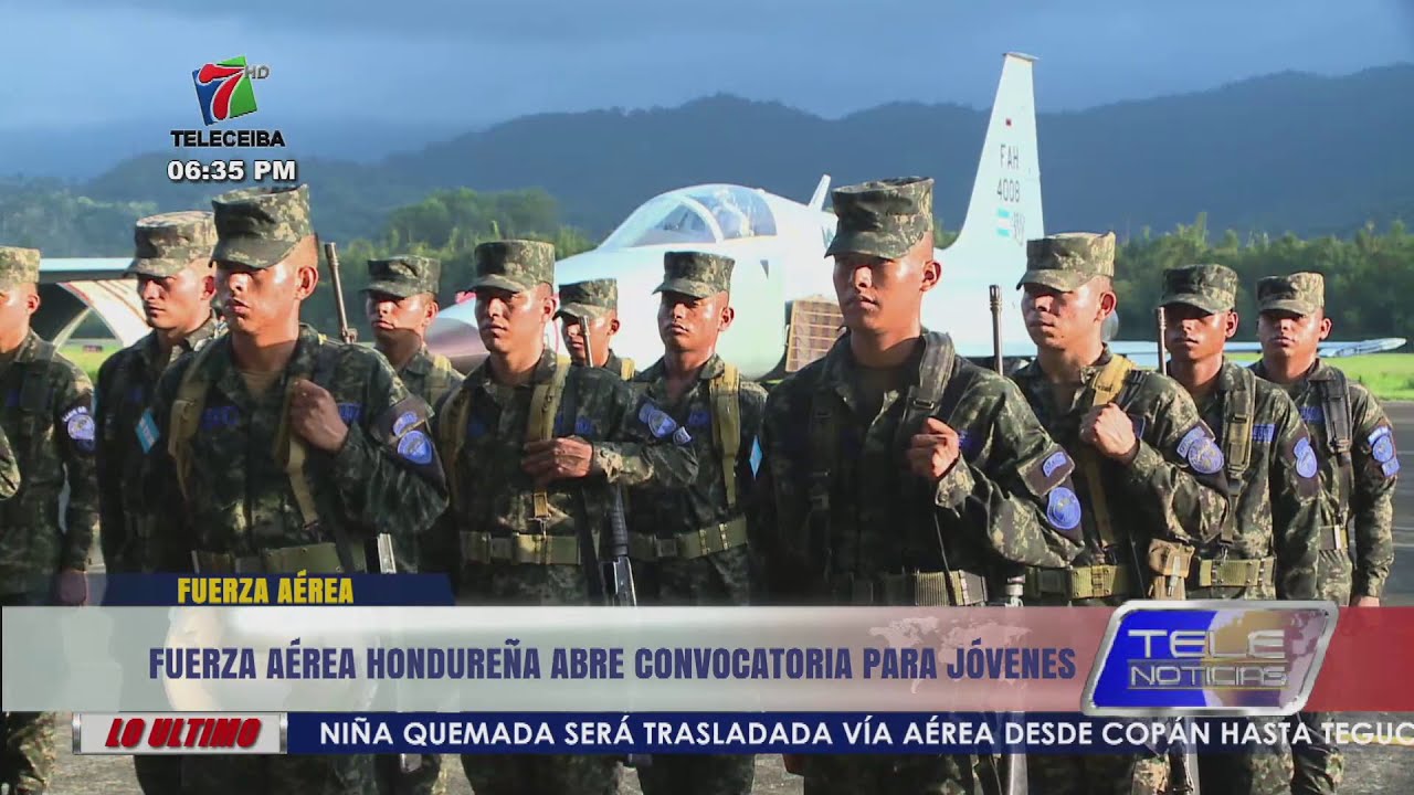 Fuerza Aérea Hondureña abre convocatoria para jóvenes que deseen formar parte de esta institución.