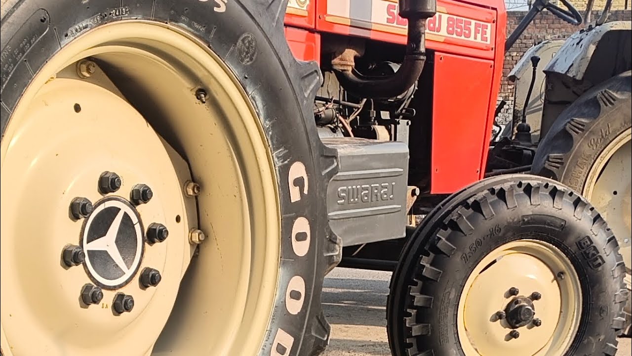 New BKT tyre original rim me install –look bilkul next level ❣️🔥....  #855 #farming #tyre #upgrade 