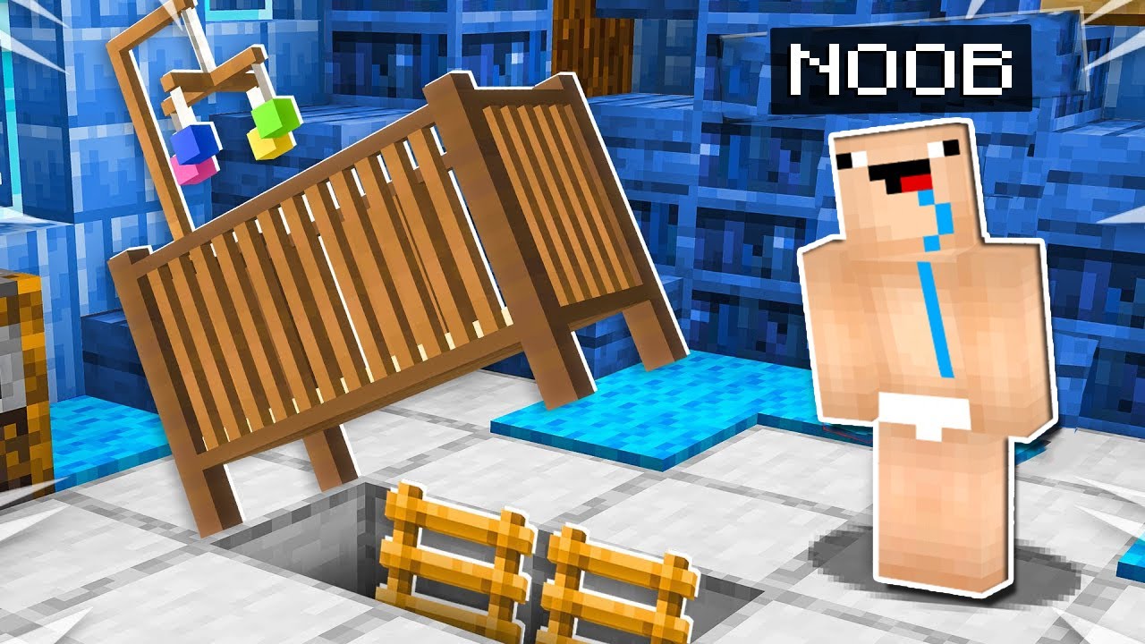 NA&Scaron;EL JSEM BABY NOOBUV TAJN&Yacute; DŮM V MINECRAFTU!🙀  **extr&eacute;mn&iacute;**