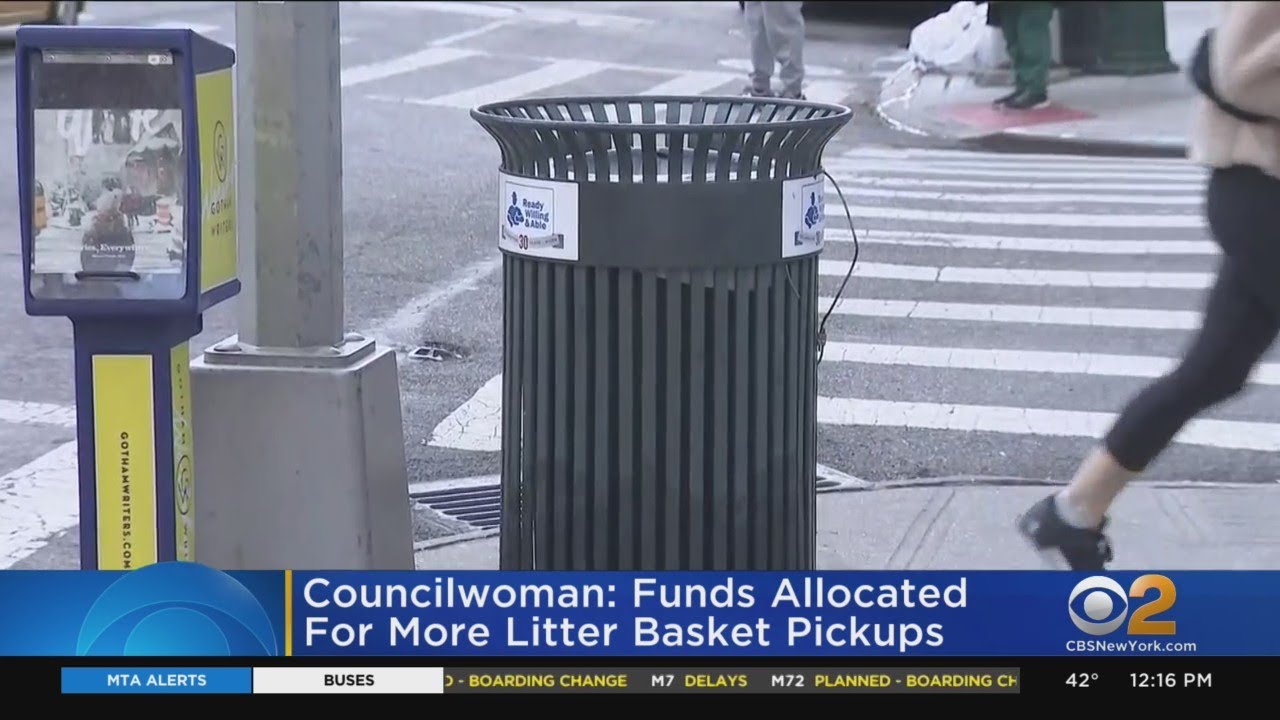 Funds Allocated For More Litter Basket Pickups In NYC