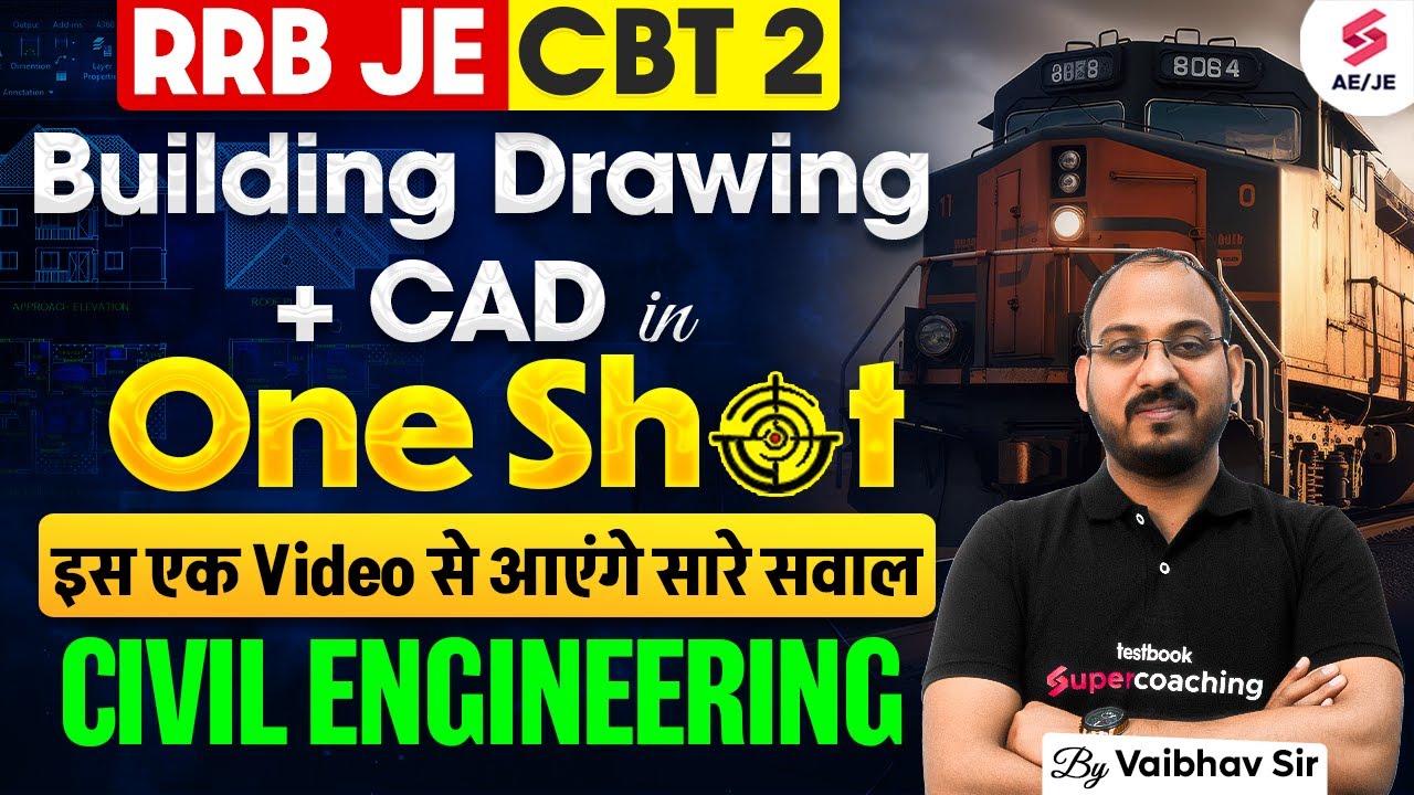 RRB JE Civil Engineering Classes | Building Drawing for RRB JE in One Shot | Vaibhav Sir