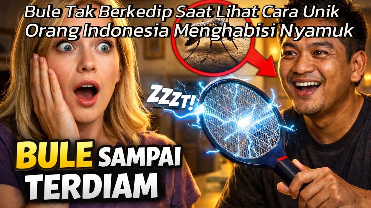 Bule Terdiam! Cara Orang Indonesia Lawan Nyamuk Ini Bikin Dia Speechless