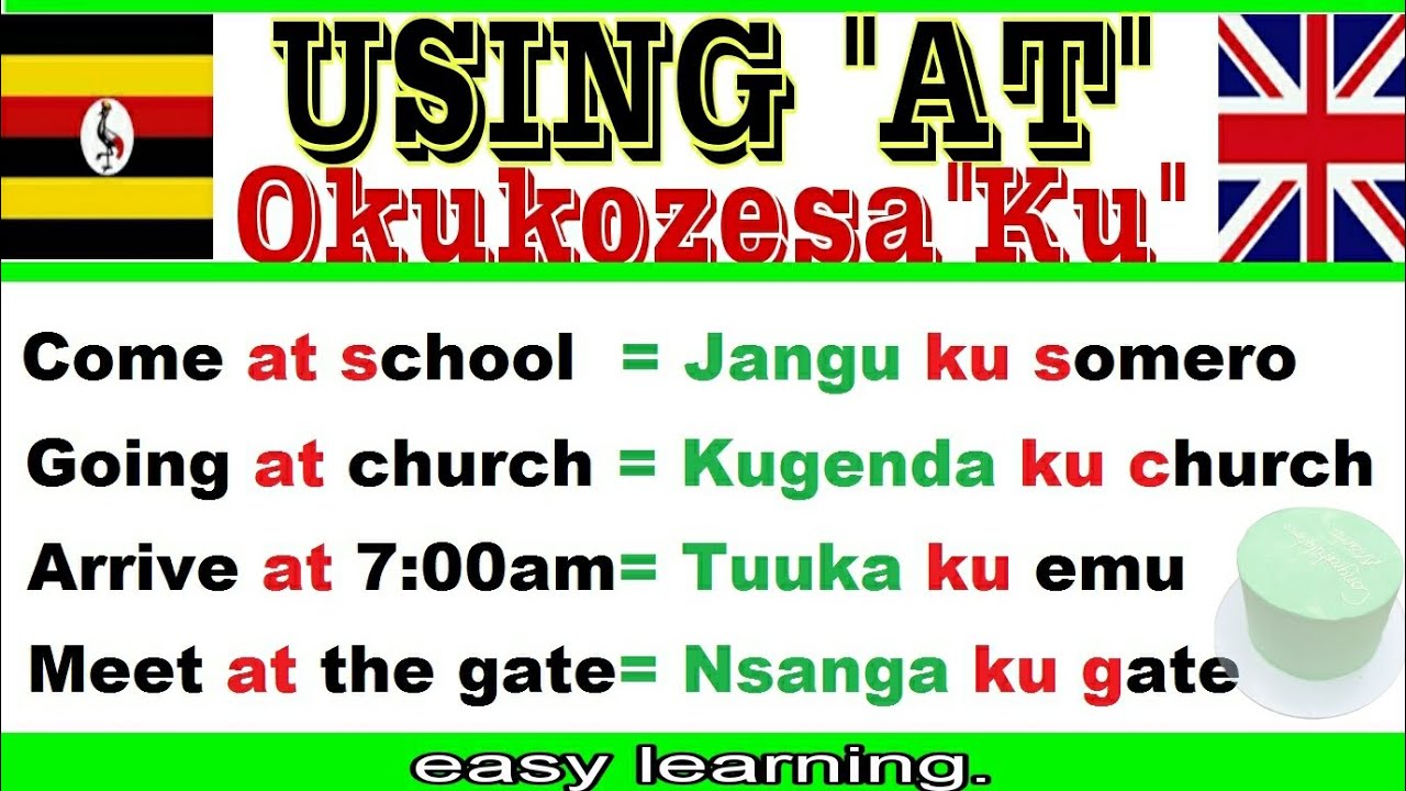 How-to use *AT*🎓😆☺. Okukozesa 