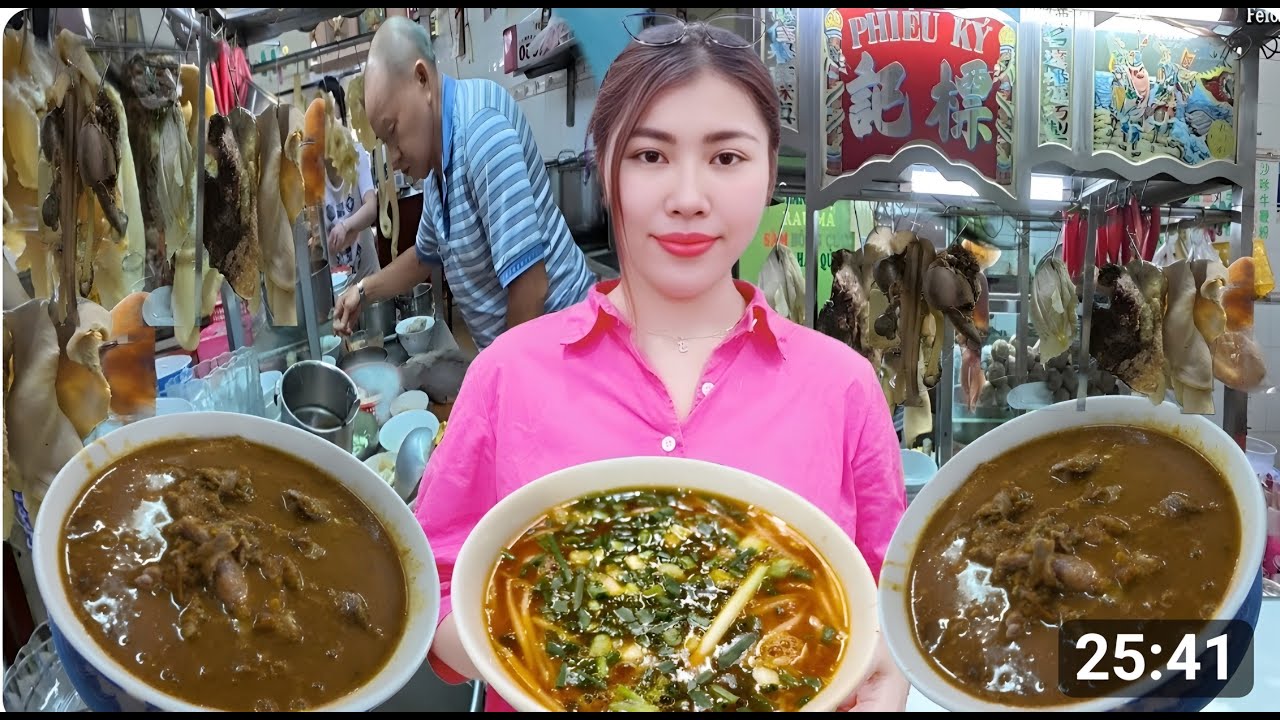 Đây chứ tìm đâu quán hủ tiếu sa tế nai gốc Hoa hơn 70 năm ngon nức tiếng khách đông nghẹt!