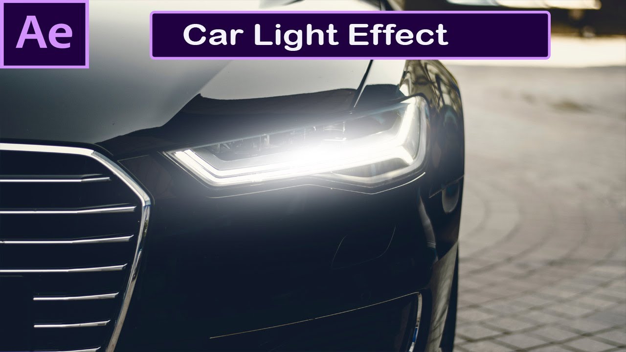 How to Make Car Light  Effect In After Effecs Simple Tutorial[Adobe Editing Tips]