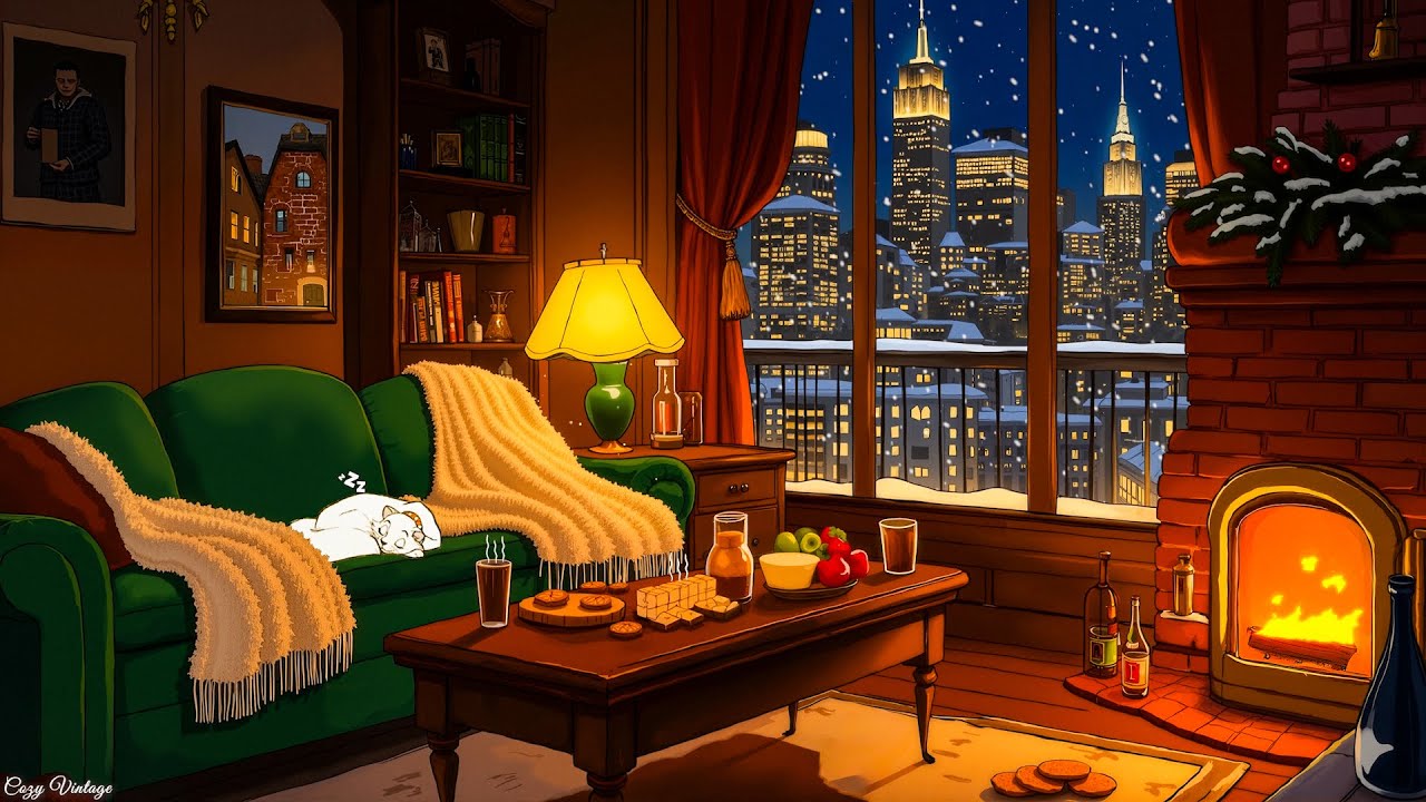 1940s new york night with vintage jazz | cozy ambience to relax
