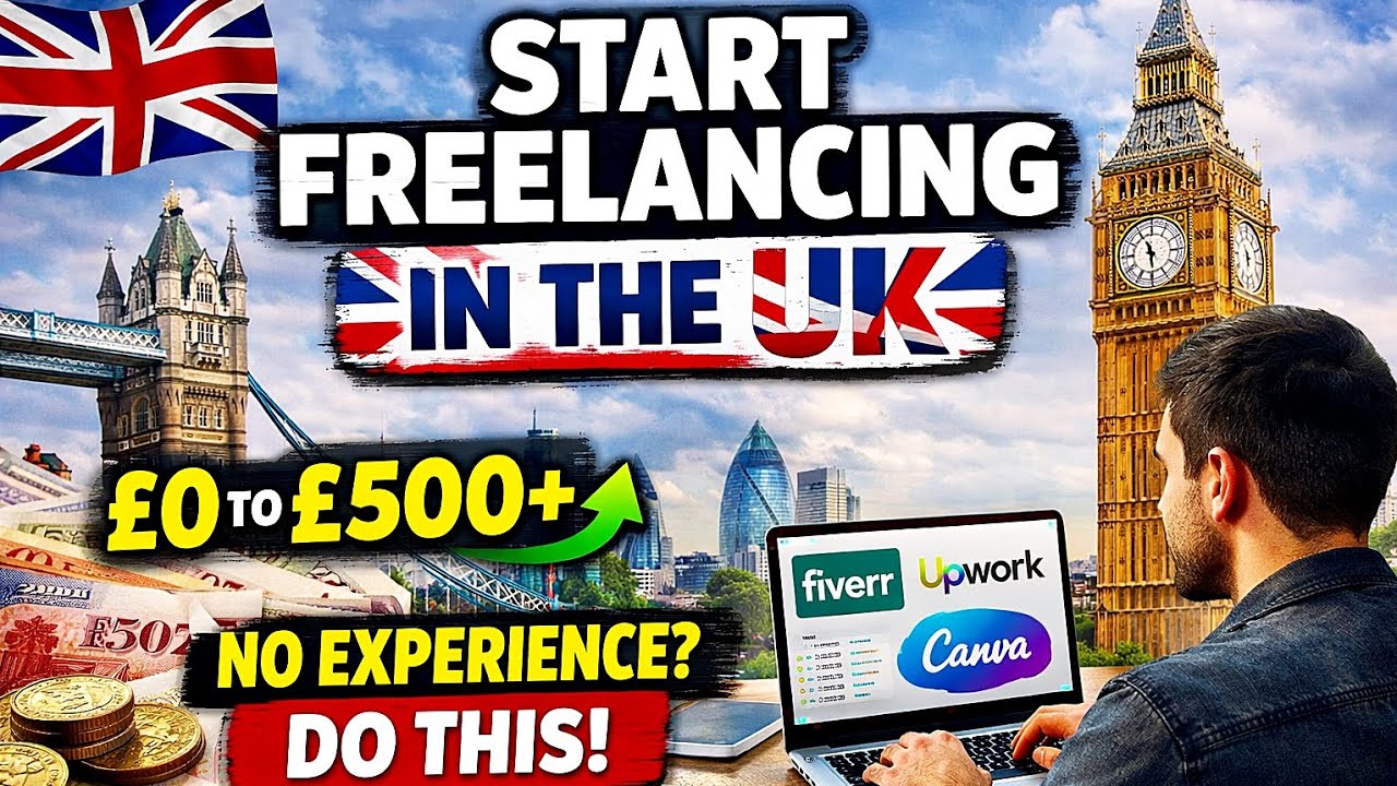 How to Start Freelancing in the UK with No Experience (Step-by-Step 2026)!!