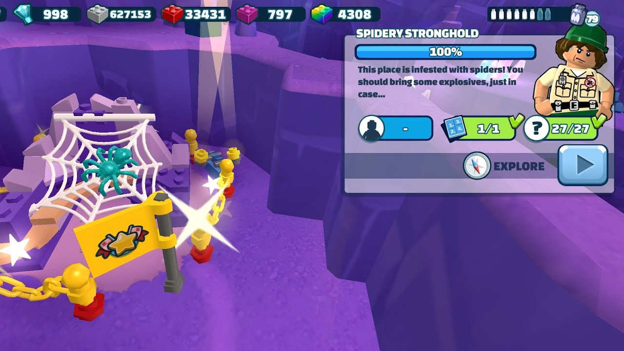 LHCA - 💯% Spidery Stronghold 🕸️🕷️ Lego Hill Climb Adventures