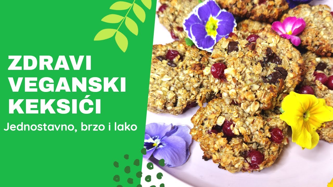 ZDRAVI i BRZI KEKSIĆI OD OVSENIH I BANANE