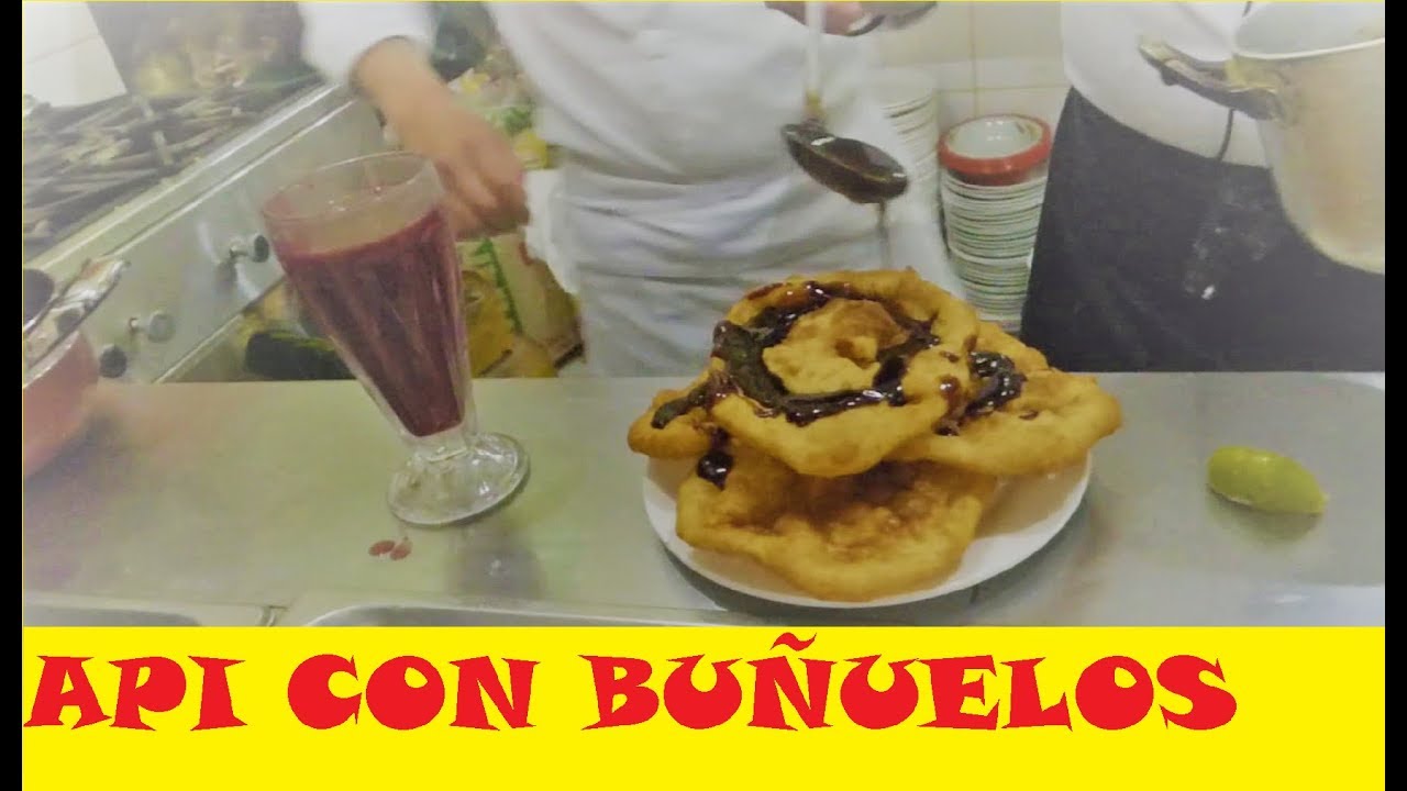 Api con buñuelos
