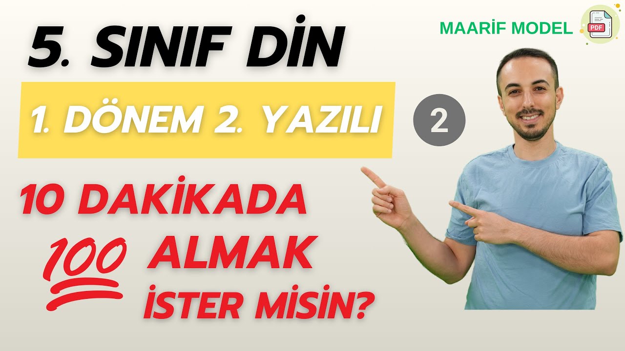 5. Sınıf Din Kültürü 1. Dönem 2. Yazılı (2)