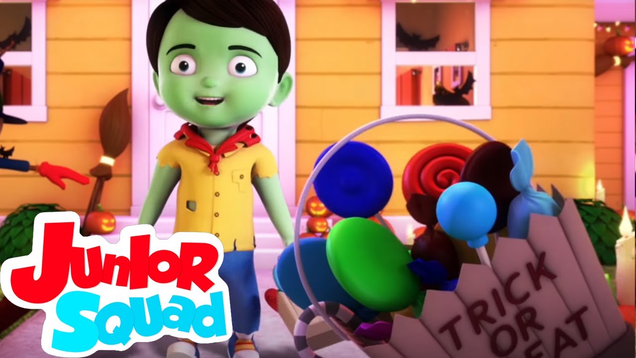 Halloween Beat | Musica infantil portuguesa | Educação | Junior Squad | Desenhos animado