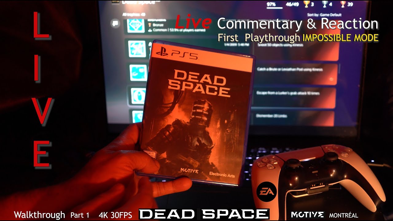 DEAD SPACE (2023)  Walkthrough Part 1  LIVE Reaction, Impossible mode.