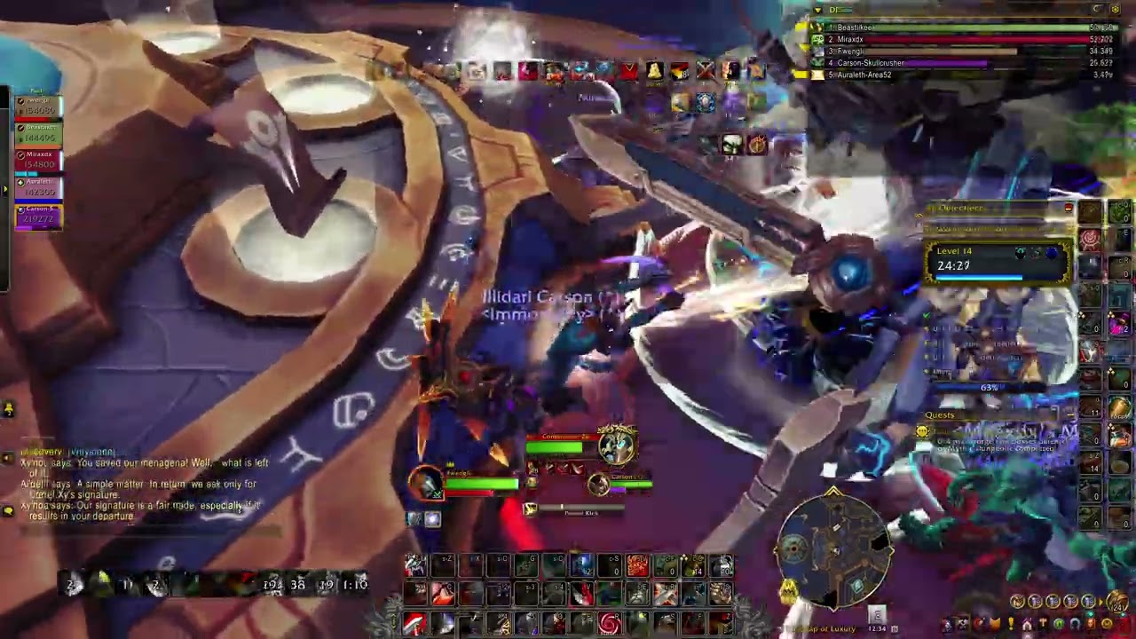 WoW Midnight pre-patch colossus arms warrior pve Tazavesh: Streets of Wonder Mythic +14