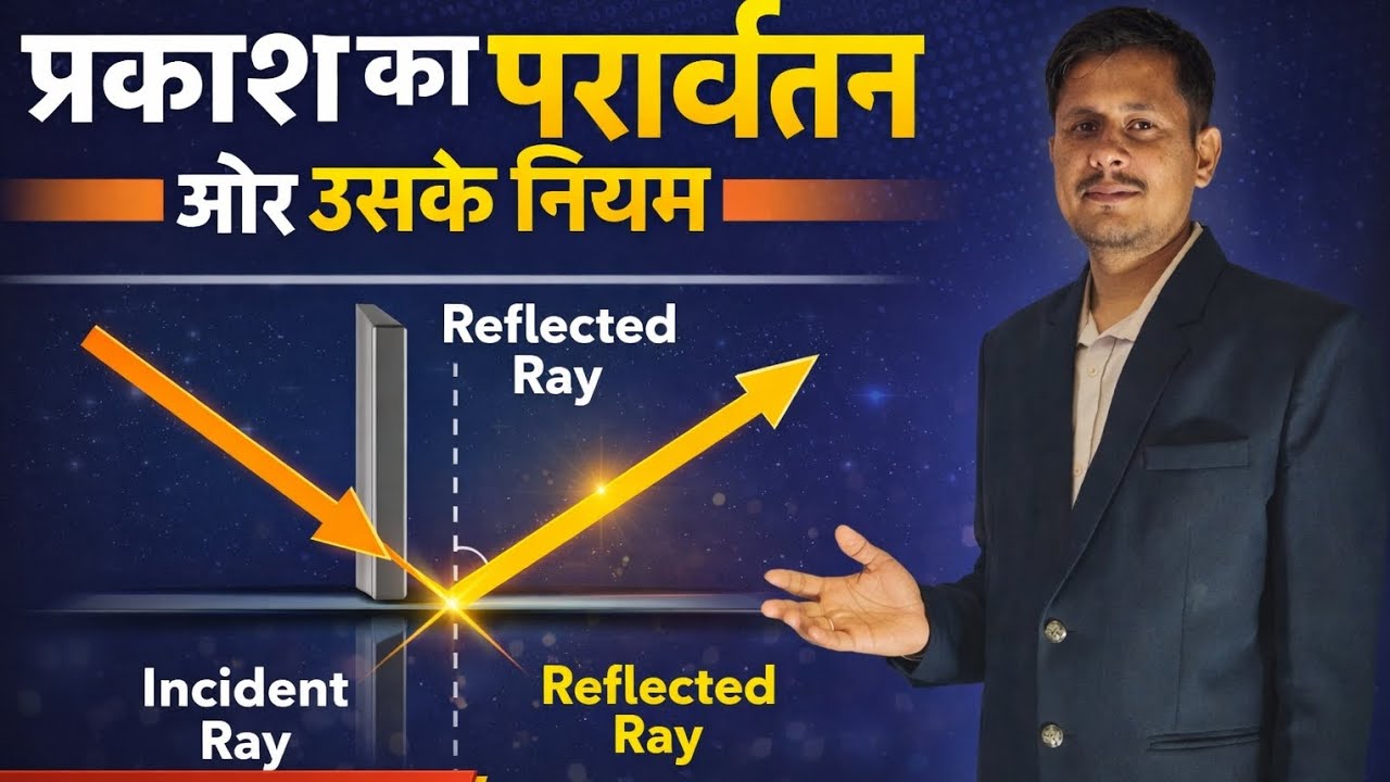 प्रकाश का परावर्तन और उसके नियम ##scincetrick 