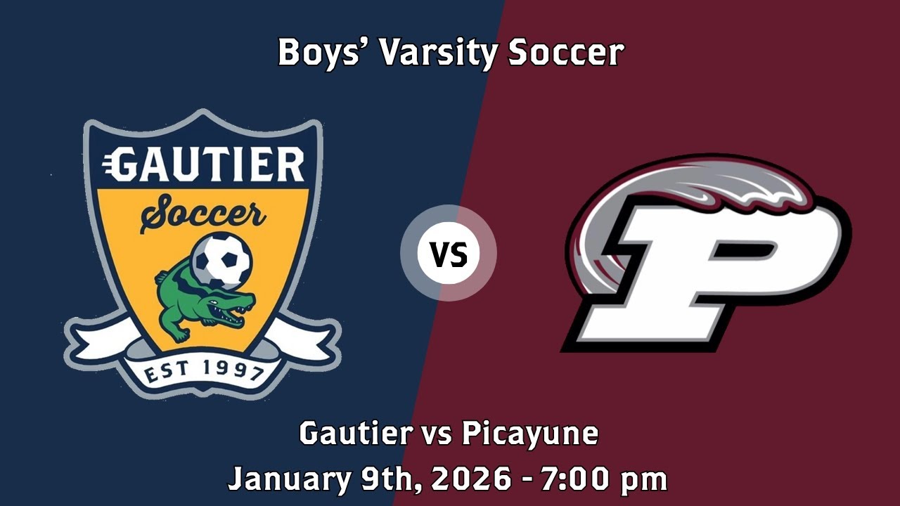 Gautier High School vs Picayune High School Mens Varsity Soccer