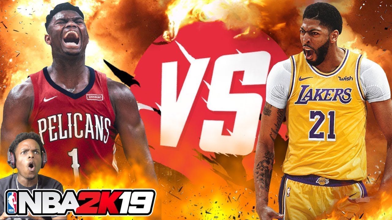 ZION WILLIAMSON GOES SUPER SAIYAN VS ANTHONY DAVIS!!! NBA 2K19