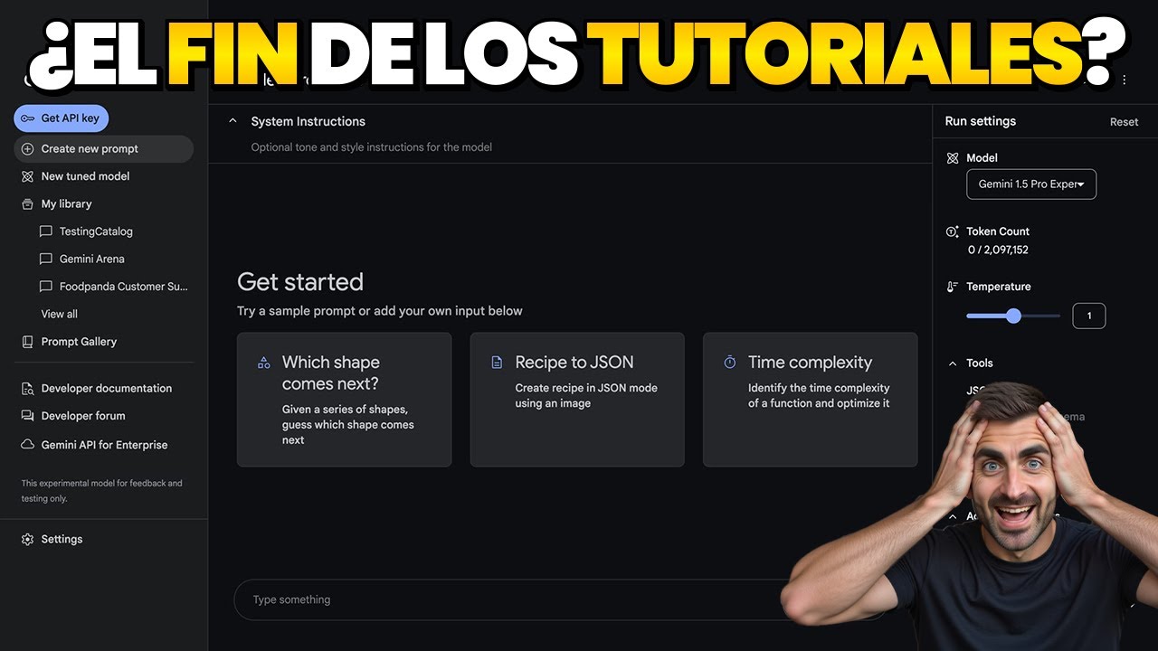 ¿El FIN de los tutoriales en YouTube? Google AI Studio lo cambia TODO