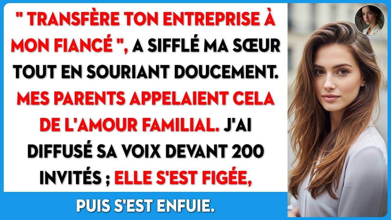 Ma sœur veut une part de mon affaire pour son fiancé, mais elle ne s'attendait pas à ma réaction.