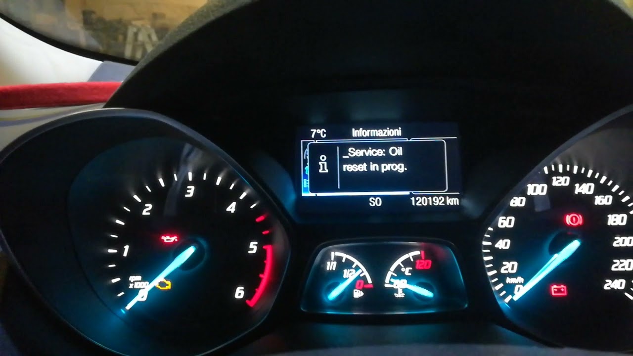 Reset service Ford kuga 2016 🇮🇹