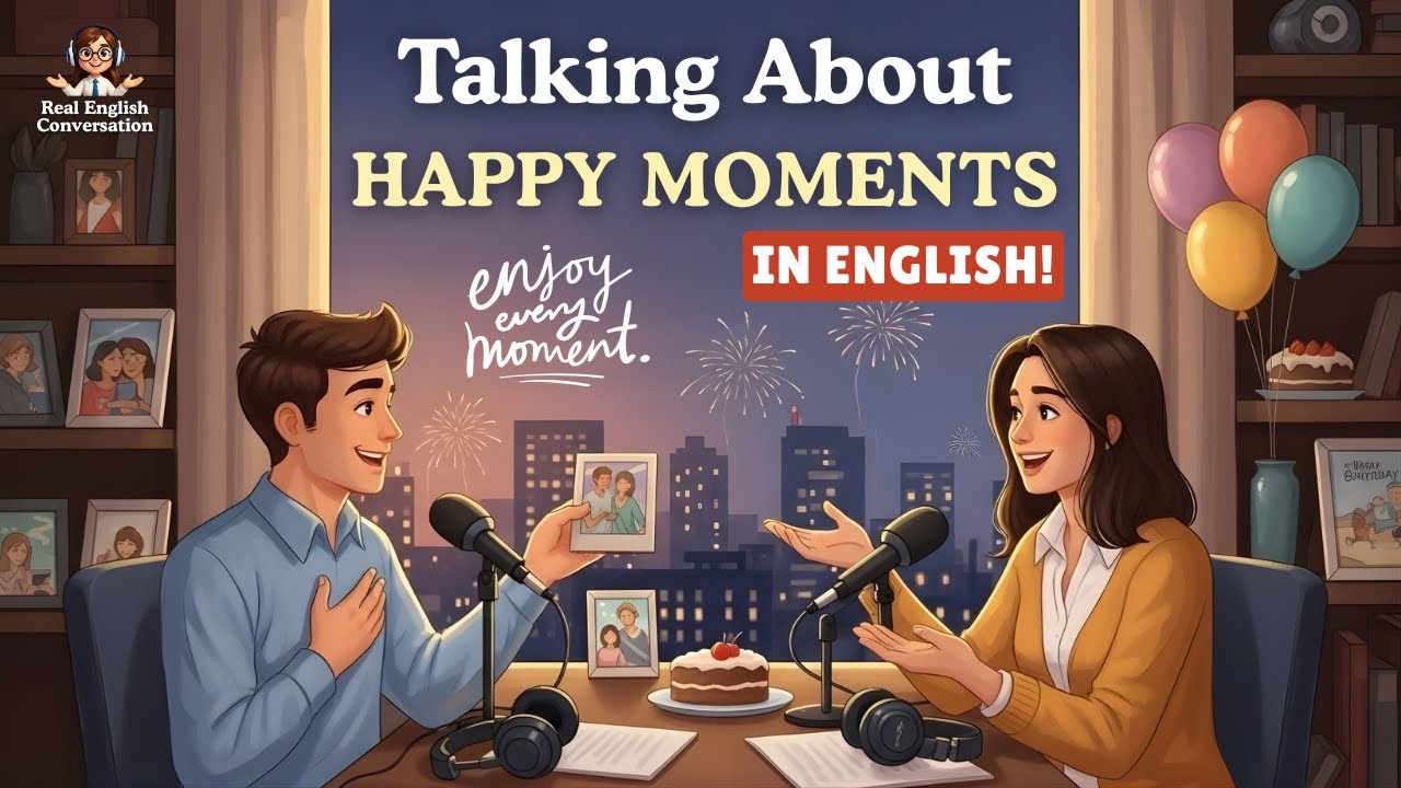 How to Talk About Your Happy Moments in English | Real Conversation Practice