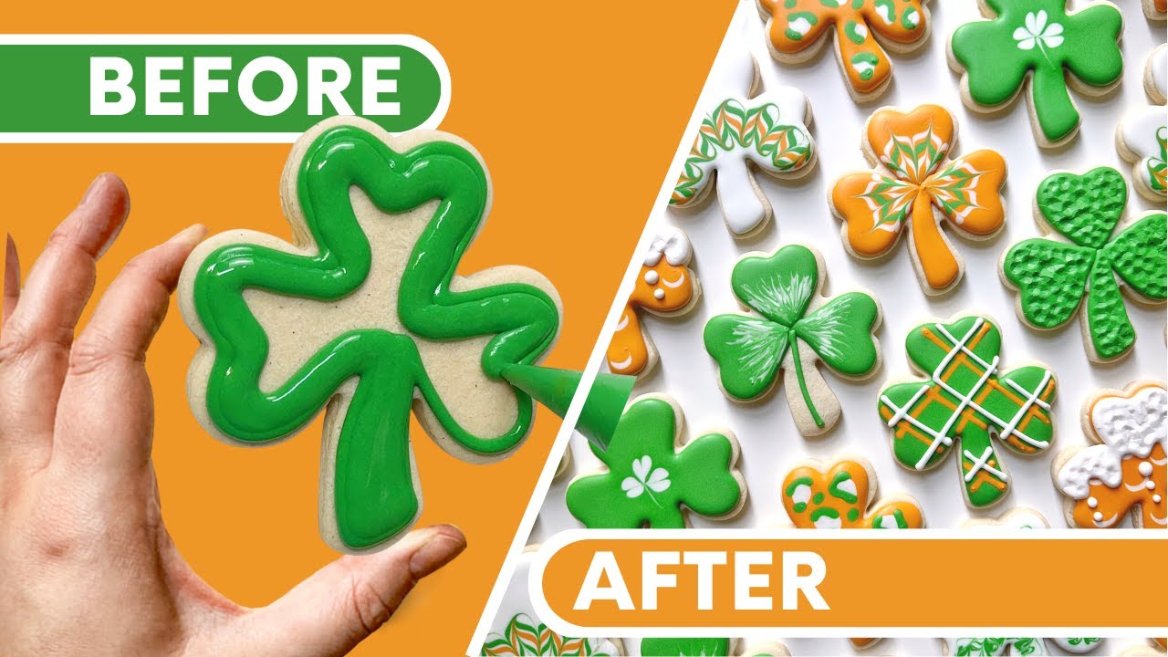 How to Decorate 9 Shamrock Cookies for St. Patrick's Day ☘️ Cookie Decorating Compilation