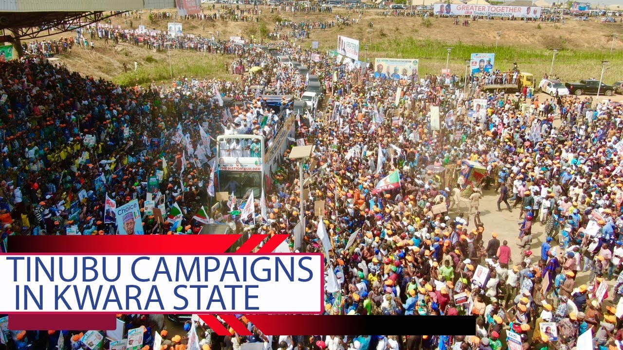 VIDEO: Tinubu Campaigns In Kwara State, Visits Emir Of Ilorin
