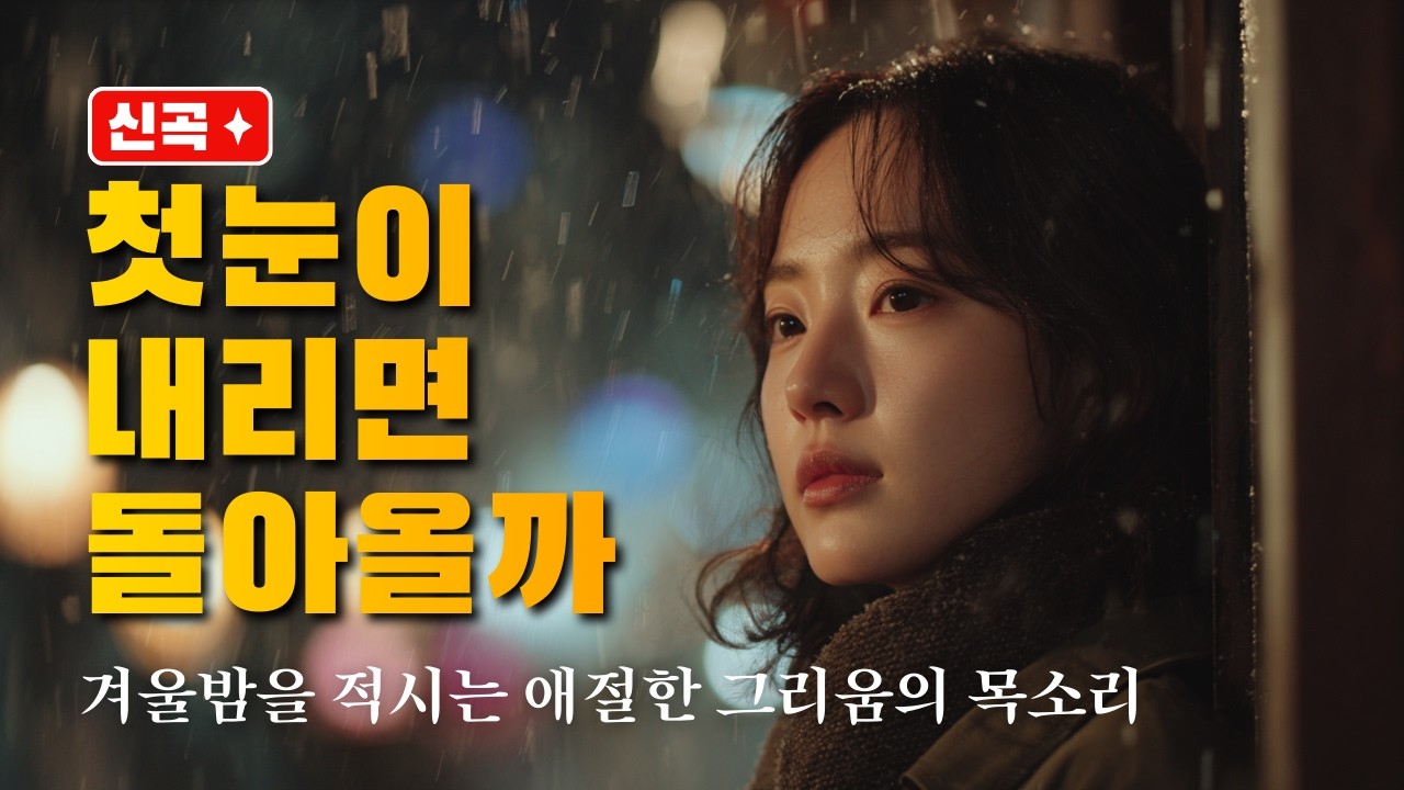 하얀 이슬이 첫 눈 되어 내릴 때 ❄️ | 겨울밤 가슴을 울리는 그리움 | 감성 트로트 발라드