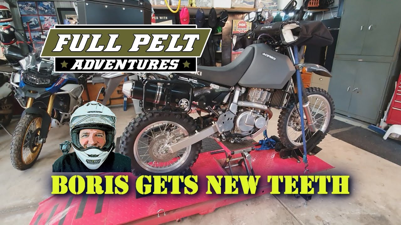Boris the DR650 gets New Teeth. How to change the chain and sprockets on a DR650