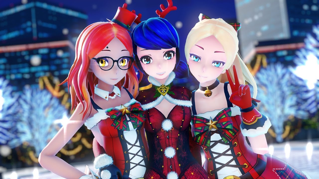 【MMD Miraculous】Last Christmas【Marinette, Alya, Chloé】【60fps】