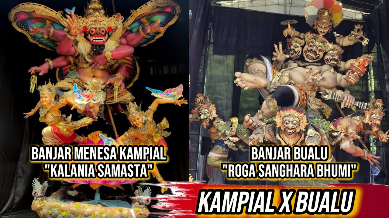 MELIHAT OGOH OGOH BANJAR BUALU YANG HABISKAN BIAYA 175JUTA++ DAN BANJAR MENESA KAMPIAL